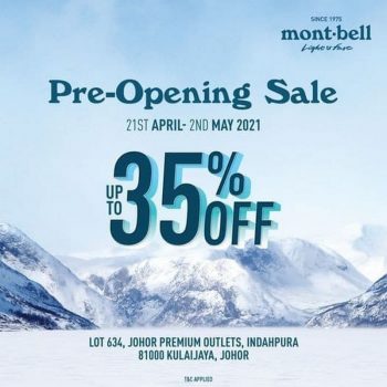Montbell-Pre-Opening-Sale-on-Johor-Premium-Outlet-350x350 - Johor Malaysia Sales Others 