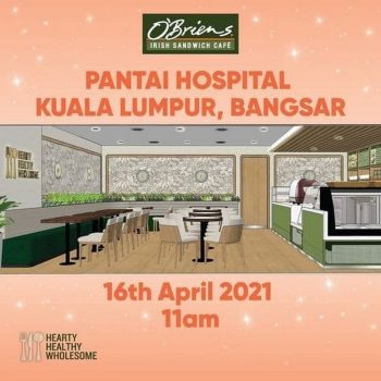 OBriens-Irish-Sandwich-Bar-Opening-Promo-at-Pantai-Hospital-350x350 - Beverages Food , Restaurant & Pub Kuala Lumpur Promotions & Freebies Selangor 