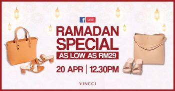 Padini-Vincci-Facebook-Live-Ramadan-Sale-1-350x183 - Apparels Fashion Accessories Fashion Lifestyle & Department Store Johor Kedah Kelantan Kuala Lumpur Malaysia Sales Melaka Negeri Sembilan Pahang Penang Perak Perlis Putrajaya Sabah Sarawak Selangor Terengganu 