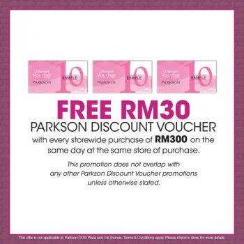Parkson-Free-Voucher-Promotion-1-1-350x350 - Kuala Lumpur Penang Promotions & Freebies Selangor Supermarket & Hypermarket 