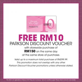 Parkson-Free-Voucher-Promotion-2-1-350x350 - Kuala Lumpur Penang Promotions & Freebies Selangor Supermarket & Hypermarket 