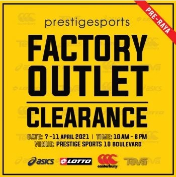 Prestige-Sports-Factory-Outlet-Clearance-April - Apparels Fashion Accessories Fashion Lifestyle & Department Store Footwear Selangor Sportswear Warehouse Sale & Clearance in Malaysia 
