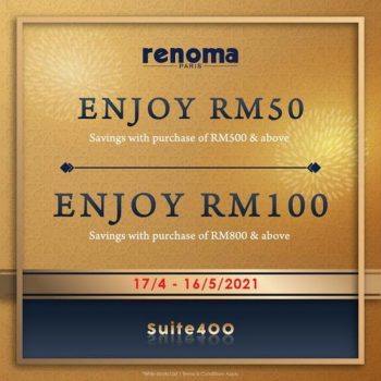 Renoma-Paris-Special-Sale-at-Johor-Premium-Outlets-350x350 - Bags Fashion Accessories Fashion Lifestyle & Department Store Johor Malaysia Sales 