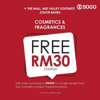 SOGO-Cosmetics-Fragrances-Free-Coupon-Promotion-1-350x350 - Beauty & Health Cosmetics Johor Kuala Lumpur Promotions & Freebies Selangor Supermarket & Hypermarket 