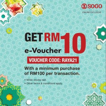 SOGO-Online-Raya-Sale-Free-RM10-e-Voucher-1-350x349 - Johor Kedah Kelantan Kuala Lumpur Malaysia Sales Melaka Negeri Sembilan Online Store Pahang Penang Perak Perlis Putrajaya Sabah Sarawak Selangor Supermarket & Hypermarket Terengganu 