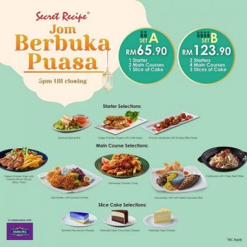 Secret-Recipes-Ramadan-Promotions-350x350 - Beverages Food , Restaurant & Pub Johor Kedah Kelantan Kuala Lumpur Melaka Negeri Sembilan Pahang Penang Perak Perlis Promotions & Freebies Putrajaya Sabah Sarawak Selangor Terengganu 