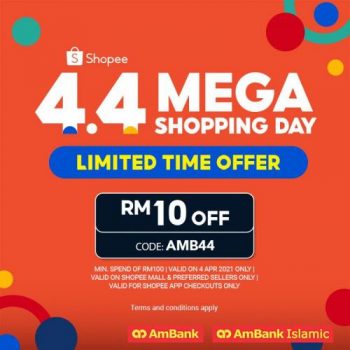 Shopee-4.4-Sale-with-Ambank-350x350 - AmBank Bank & Finance Johor Kedah Kelantan Kuala Lumpur Malaysia Sales Melaka Negeri Sembilan Online Store Others Pahang Penang Perak Perlis Putrajaya Sabah Sarawak Selangor Terengganu 