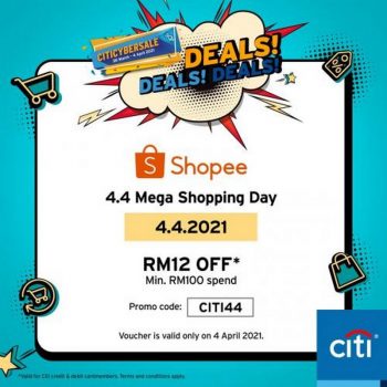 Shopee-4.4-Sale-with-Citibank-350x350 - Bank & Finance CitiBank Johor Kedah Kelantan Kuala Lumpur Malaysia Sales Melaka Negeri Sembilan Online Store Pahang Penang Perak Perlis Putrajaya Sabah Sarawak Selangor Terengganu 