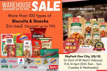Snacks-Biscuits-Warehouse-Sale-at-Sky-Park-One-City-350x233 - Beverages Food , Restaurant & Pub Selangor Snacks Warehouse Sale & Clearance in Malaysia 