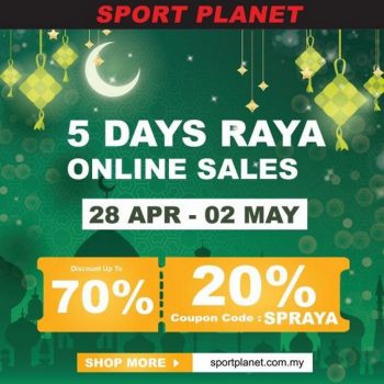 Sport-Planet-Online-5-Days-Raya-Sale-350x350 - Apparels Fashion Accessories Fashion Lifestyle & Department Store Footwear Johor Kedah Kelantan Kuala Lumpur Malaysia Sales Melaka Negeri Sembilan Online Store Pahang Penang Perak Perlis Putrajaya Sabah Sarawak Selangor Sportswear Terengganu 