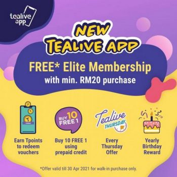 Tealive-Free-Elite-Membership-Promotion-350x350 - Beverages Food , Restaurant & Pub Johor Kedah Kelantan Kuala Lumpur Melaka Negeri Sembilan Pahang Penang Perak Perlis Promotions & Freebies Putrajaya Sabah Sarawak Selangor Terengganu 