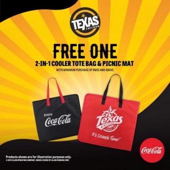 Texas-Chicken-Free-Cooler-Tote-Bag-Picnic-Mat-Promotion-350x350 - Beverages Food , Restaurant & Pub Johor Melaka Promotions & Freebies 