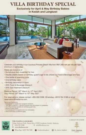 The-Danna-Langkawi-Villa-Birthday-Special-350x552 - Hotels Kedah Promotions & Freebies Sports,Leisure & Travel 