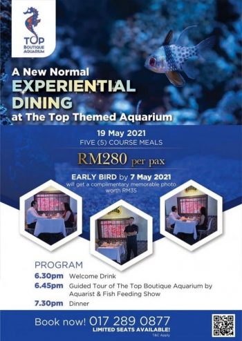 Top-View-Restaurant-Lounge-Special-Deal-The-Top-Themed-Aquarium-Dining-350x494 - Beverages Events & Fairs Food , Restaurant & Pub Penang 