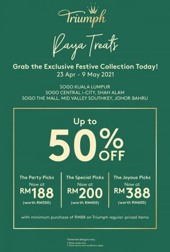 Triumph-Raya-Festival-Collection-Promotion-at-Sogo-1-350x519 - Fashion Accessories Fashion Lifestyle & Department Store Johor Kuala Lumpur Lingerie Promotions & Freebies Selangor Underwear 