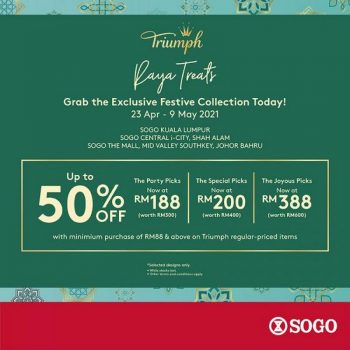 Triumph-Raya-Festival-Collection-Promotion-at-Sogo-350x350 - Fashion Accessories Fashion Lifestyle & Department Store Johor Kuala Lumpur Lingerie Promotions & Freebies Selangor Underwear 