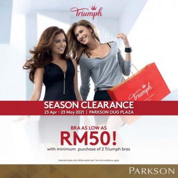 Triumph-Season-Clearance-Sale-at-Parkson-OUG-Plaza-350x350 - Fashion Accessories Fashion Lifestyle & Department Store Kuala Lumpur Lingerie Selangor Warehouse Sale & Clearance in Malaysia 