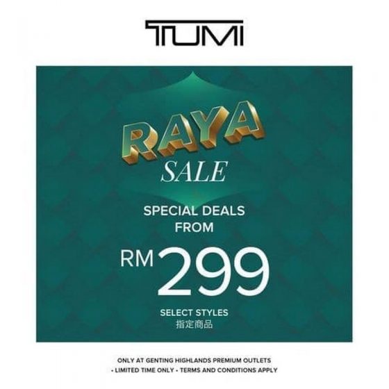 30 Apr2 May 2021 Tumi Special Sale at Genting Highlands Premium
