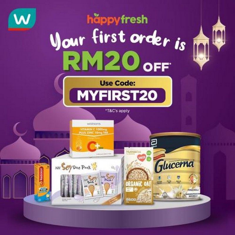 26 Apr 2021 Onward Watsons First Order Promotion on Happy Fresh