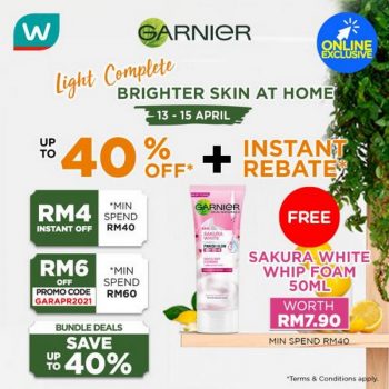 Watsons-Online-Garnier-Brand-Day-Sale-350x350 - Beauty & Health Johor Kedah Kelantan Kuala Lumpur Malaysia Sales Melaka Negeri Sembilan Online Store Pahang Penang Perak Perlis Personal Care Putrajaya Sabah Sarawak Selangor Skincare Terengganu 