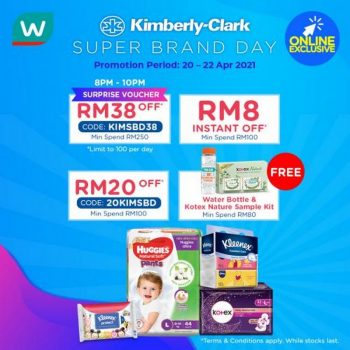 Watsons-Online-Kimberly-Clark-Super-Brand-Day-Sale-350x350 - Beauty & Health Health Supplements Johor Kedah Kelantan Kuala Lumpur Malaysia Sales Melaka Negeri Sembilan Online Store Pahang Penang Perak Perlis Personal Care Putrajaya Sabah Sarawak Selangor Terengganu 