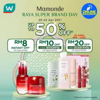 Watsons-Online-Mamonde-Raya-Super-Brand-Day-Sale-350x350 - Beauty & Health Johor Kedah Kelantan Kuala Lumpur Malaysia Sales Melaka Negeri Sembilan Online Store Pahang Penang Perak Perlis Personal Care Putrajaya Sabah Sarawak Selangor Skincare Terengganu 