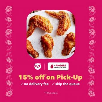 4Fingers-Pick-Up-15-OFF-Promotion-on-FoodPanda-350x350 - Beverages Food , Restaurant & Pub Johor Kedah Kelantan Kuala Lumpur Melaka Negeri Sembilan Online Store Pahang Penang Perak Perlis Promotions & Freebies Putrajaya Sabah Sarawak Selangor Terengganu 