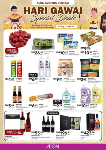 AEON-Hari-Gawai-Promotion-at-Kuching-Central-350x495 - Promotions & Freebies Sarawak Supermarket & Hypermarket 