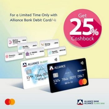 Alliance-Bank-25-Cashback-Promo-350x350 - Alliance Bank Bank & Finance Johor Kedah Kelantan Kuala Lumpur Melaka Negeri Sembilan Online Store Pahang Penang Perak Perlis Promotions & Freebies Putrajaya Sabah Sarawak Selangor Terengganu 