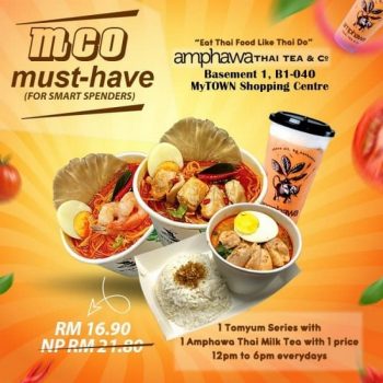 Amphawa-Thai-Tea-Co-MCO-Promo-at-MyTOWN-Shopping-Centre-350x350 - Beverages Food , Restaurant & Pub Kuala Lumpur Promotions & Freebies Selangor 