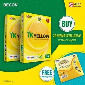 Becon-Stationery-IK-Yellow-Paper-Promotion-350x350 - Books & Magazines Johor Kedah Kelantan Kuala Lumpur Melaka Negeri Sembilan Online Store Pahang Penang Perak Perlis Promotions & Freebies Putrajaya Sabah Sarawak Selangor Stationery Terengganu 