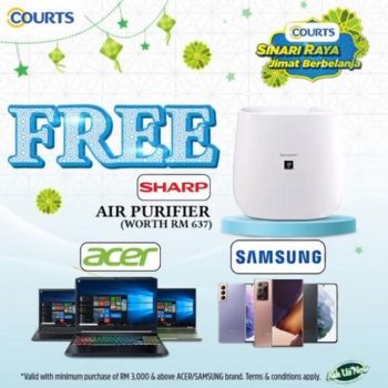 COURTS-FREE-SHARP-Air-Purifier-350x350 - Computer Accessories Electronics & Computers Home Appliances IT Gadgets Accessories Johor Kedah Kelantan Kitchen Appliances Kuala Lumpur Melaka Negeri Sembilan Online Store Pahang Penang Perak Perlis Promotions & Freebies Putrajaya Sabah Sarawak Selangor Terengganu 