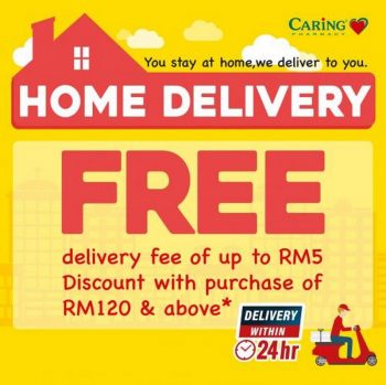 Caring-Pharmacy-Home-Delivery-Promotion-350x349 - Beauty & Health Health Supplements Johor Kedah Kelantan Kuala Lumpur Melaka Negeri Sembilan Online Store Pahang Penang Perak Perlis Personal Care Promotions & Freebies Putrajaya Sabah Sarawak Selangor Terengganu 