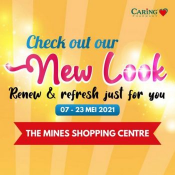 Caring-Pharmacy-The-Mines-New-Look-Promotion-350x350 - Beauty & Health Health Supplements Personal Care Promotions & Freebies Selangor 
