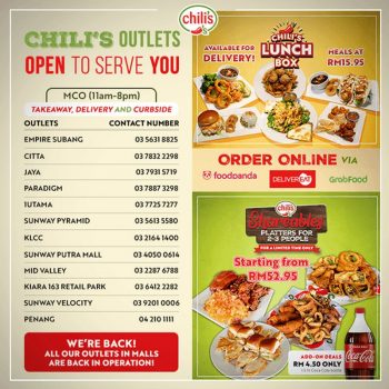 Chilis-Grill-Bar-Special-Deal-350x350 - Beverages Food , Restaurant & Pub Johor Kedah Kelantan Kuala Lumpur Melaka Negeri Sembilan Pahang Penang Perak Perlis Promotions & Freebies Putrajaya Sabah Sarawak Selangor Terengganu 