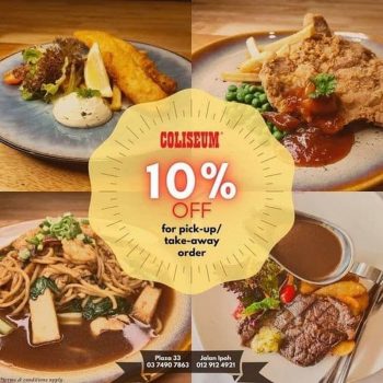 Coliseum-Cafe-10-off-Promo-350x350 - Beverages Food , Restaurant & Pub Kuala Lumpur Promotions & Freebies Selangor 