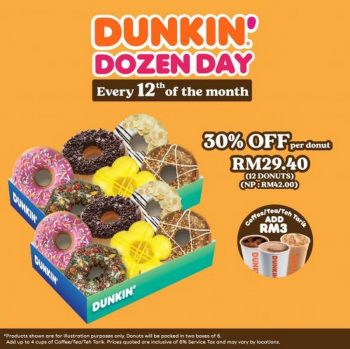 Dunkin-Donuts-Dozen-Day-Promotion-350x349 - Beverages Food , Restaurant & Pub Johor Kedah Kelantan Kuala Lumpur Melaka Negeri Sembilan Pahang Penang Perak Perlis Promotions & Freebies Putrajaya Sabah Sarawak Selangor Terengganu 