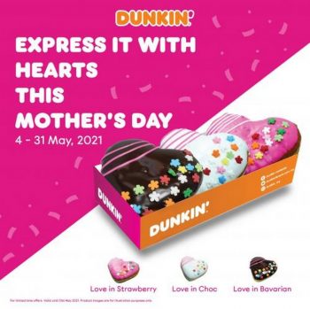 Dunkin-Donuts-Mothers-Day-Hearts-Donuts-Promotion-350x349 - Beverages Food , Restaurant & Pub Johor Kedah Kelantan Kuala Lumpur Melaka Negeri Sembilan Pahang Penang Perak Perlis Promotions & Freebies Putrajaya Sabah Sarawak Selangor Terengganu 