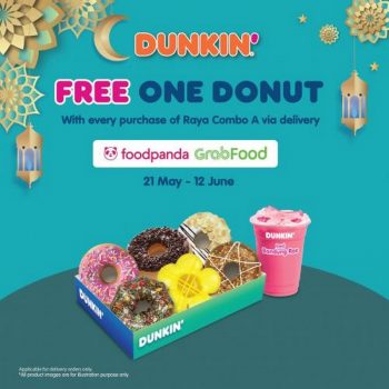 Dunkin-Donuts-Raya-Combo-Free-Donut-Promotion-on-GrabFood-FoodPanda-350x350 - Beverages Food , Restaurant & Pub Johor Kedah Kelantan Kuala Lumpur Melaka Negeri Sembilan Online Store Pahang Penang Perak Perlis Promotions & Freebies Putrajaya Sabah Sarawak Selangor Terengganu 