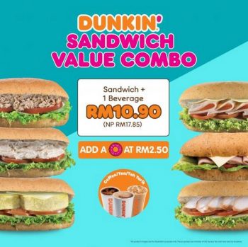 Dunkin-Donuts-Sandwich-Value-Combo-Promotion-350x349 - Beverages Food , Restaurant & Pub Johor Kedah Kelantan Kuala Lumpur Melaka Negeri Sembilan Pahang Penang Perak Perlis Promotions & Freebies Putrajaya Sabah Sarawak Selangor Terengganu 