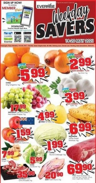 Everrise-Weekday-Savers-328x625 - Promotions & Freebies Sarawak Supermarket & Hypermarket 