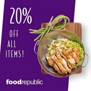 Food-Republic-20-off-Promo-350x350 - Beverages Food , Restaurant & Pub Johor Kedah Kelantan Kuala Lumpur Melaka Negeri Sembilan Online Store Pahang Penang Perak Perlis Promotions & Freebies Putrajaya Sabah Sarawak Selangor Terengganu 