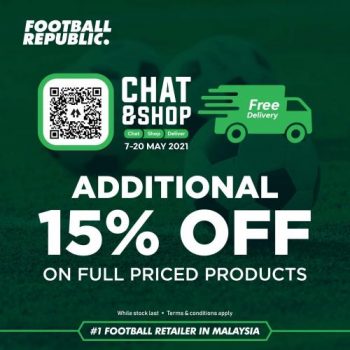 Football-Republic-Chat-amp-Shop-Promotion-350x350 - Apparels Fashion Accessories Fashion Lifestyle & Department Store Johor Kedah Kelantan Kuala Lumpur Melaka Negeri Sembilan Online Store Pahang Penang Perak Perlis Promotions & Freebies Putrajaya Sabah Sarawak Selangor Sportswear Terengganu 