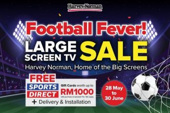 Harvey-Norman-Football-Fever-Large-Screen-TV-Sale-350x232 - Electronics & Computers Home Appliances Johor Kedah Kelantan Kuala Lumpur Malaysia Sales Melaka Negeri Sembilan Pahang Penang Perak Perlis Putrajaya Sabah Sarawak Selangor Terengganu 