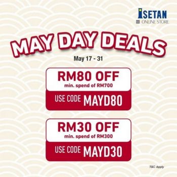 Isetan-May-Day-Deals-350x350 - Johor Kedah Kelantan Kuala Lumpur Melaka Negeri Sembilan Online Store Pahang Penang Perak Perlis Promotions & Freebies Putrajaya Sabah Sarawak Selangor Supermarket & Hypermarket Terengganu 