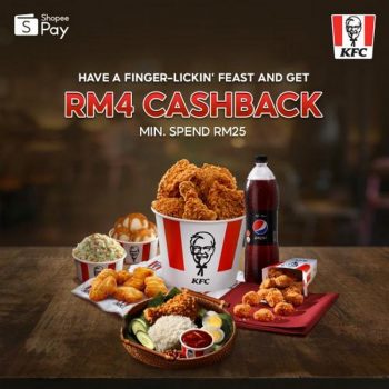 KFC-RM4-Cashback-Promotion-with-ShopeePay-350x350 - Beverages Food , Restaurant & Pub Johor Kedah Kelantan Kuala Lumpur Melaka Negeri Sembilan Online Store Pahang Penang Perak Perlis Promotions & Freebies Putrajaya Sabah Sarawak Selangor Terengganu 