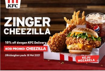 KFC-Zinger-Cheezilla-Promo-350x235 - Beverages Food , Restaurant & Pub Johor Kedah Kelantan Kuala Lumpur Melaka Negeri Sembilan Pahang Penang Perak Perlis Promotions & Freebies Putrajaya Sabah Sarawak Selangor Terengganu 