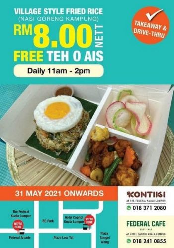 Kontiki-Restaurant-Nasi-Goreng-Kampung-Promotion-350x497 - Beverages Food , Restaurant & Pub Kuala Lumpur Promotions & Freebies Selangor 