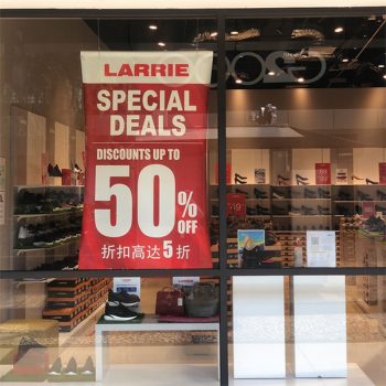 Larrie-50-Sale-at-Design-Village-Mall-350x350 - Fashion Accessories Fashion Lifestyle & Department Store Footwear Malaysia Sales Penang 