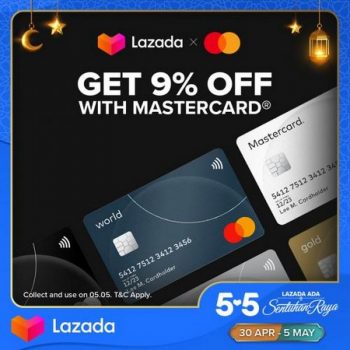 Lazada-5.5-Sale-9-OFF-with-Mastercard-350x350 - Johor Kedah Kelantan Kuala Lumpur Malaysia Sales Melaka Negeri Sembilan Online Store Others Pahang Penang Perak Perlis Putrajaya Sabah Sarawak Selangor Terengganu 